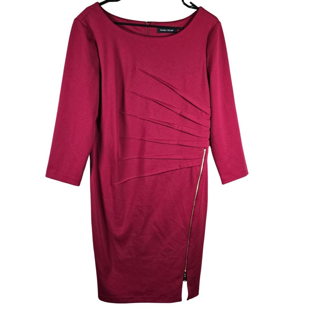 Ivanka Trump Red Sheath Dress Large